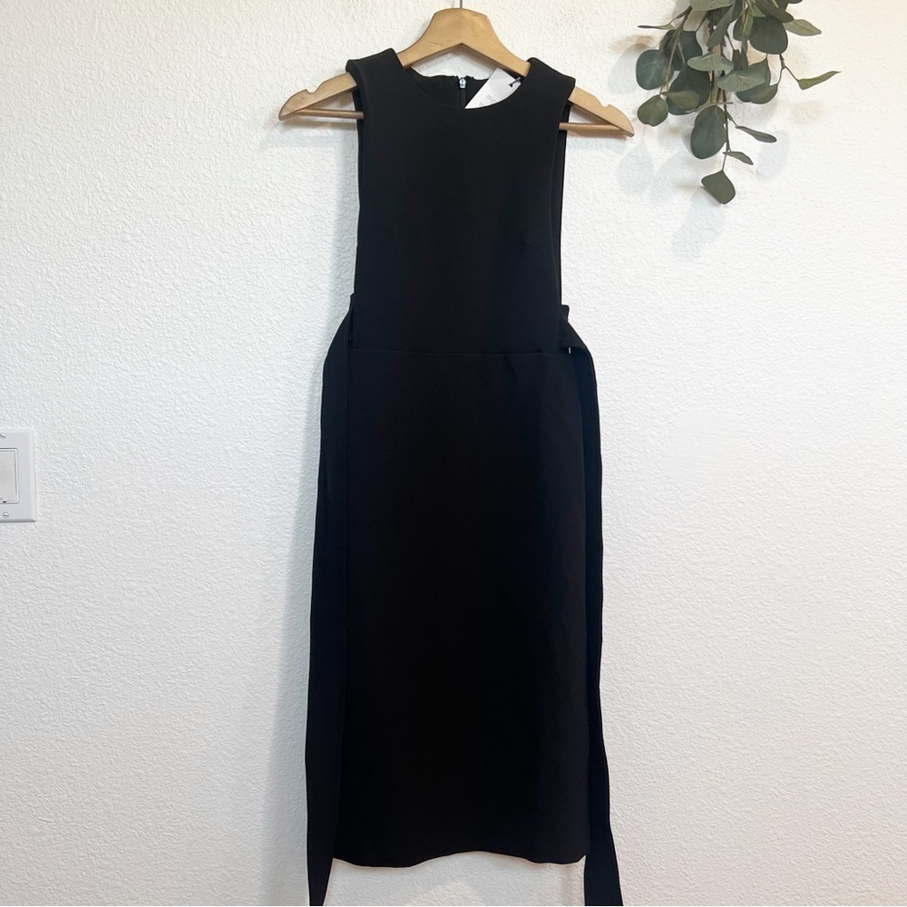 ASOS- Black Midi Cocktail Dress - 00 Petite